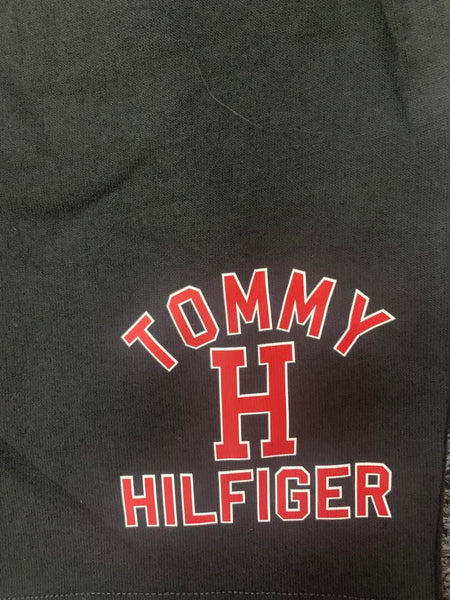 MEN BLACK TOMMY HILFIGER MIDDLE H SHORTS