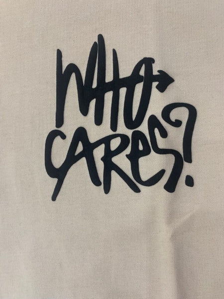 MEN BEIGE WHO CARES STREET BEAR TSHIRT