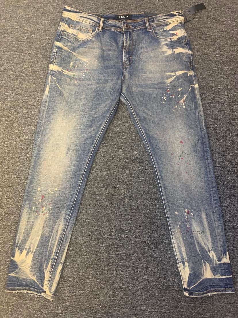 MEN AKOO OLD ENGLISH DENIM JEANS