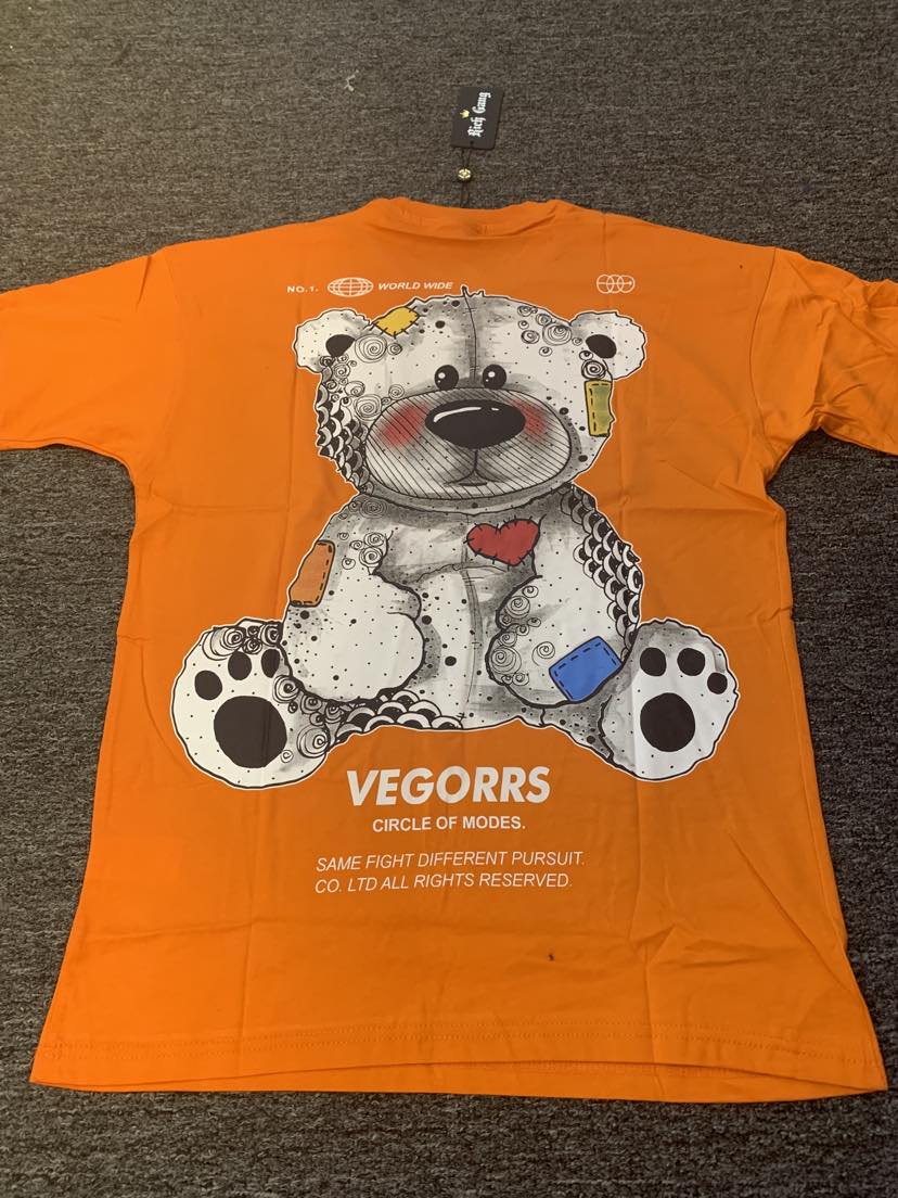 MEN ORANGE VEGORRS TSHIRT