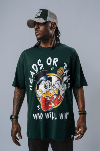 MEN GREEN $CROOGE MCDUCK TSHIRT