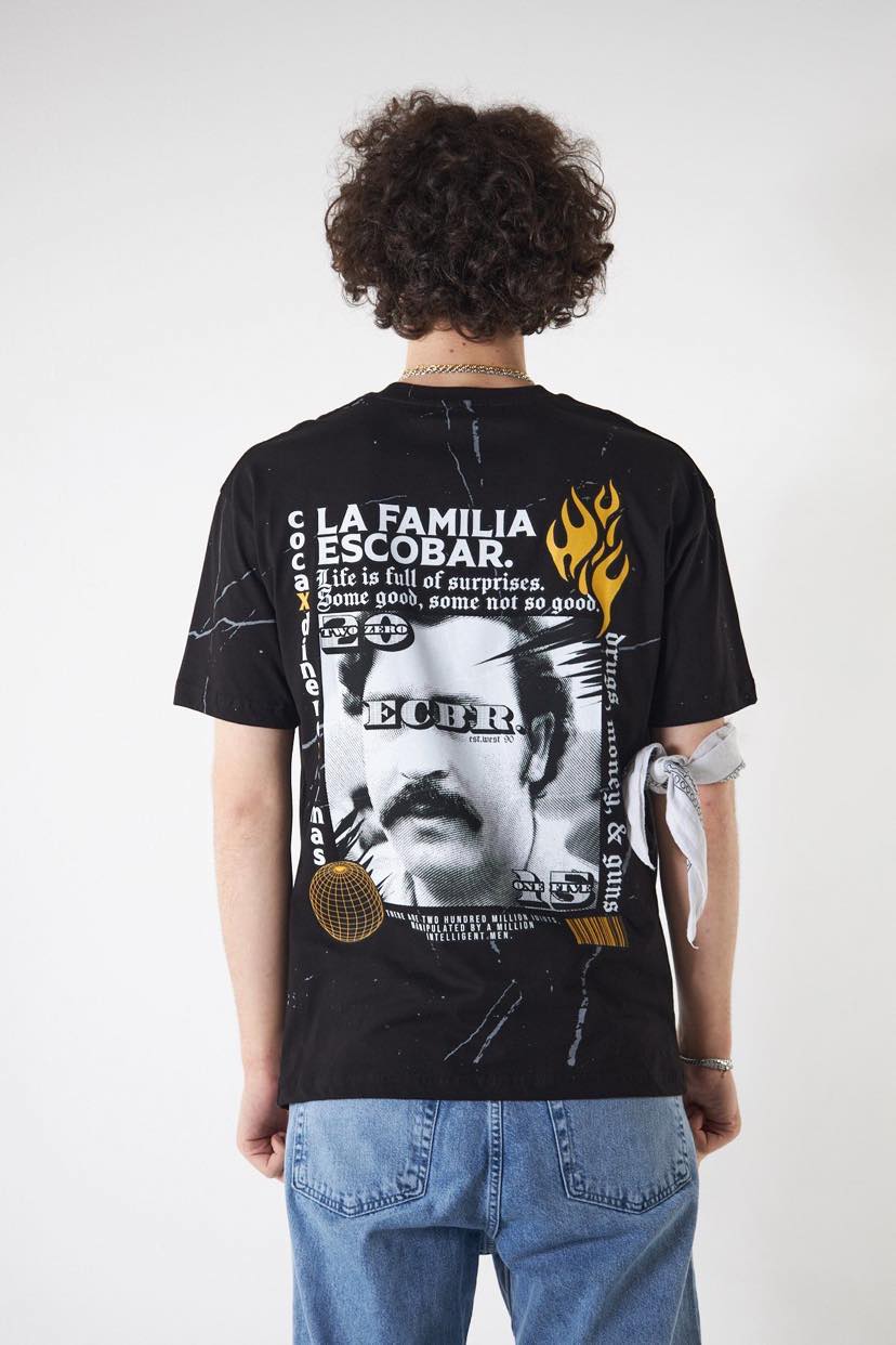 MEN BLACK ESCOBAR´S FAMILY TSHIRT