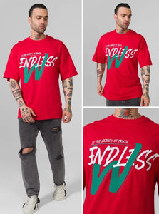 MEN RED ENDLESS W TSHIRT