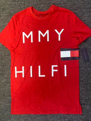 MEN MAHOGANY TOMMY HILFIGER BIG LETTERS TSHIRT