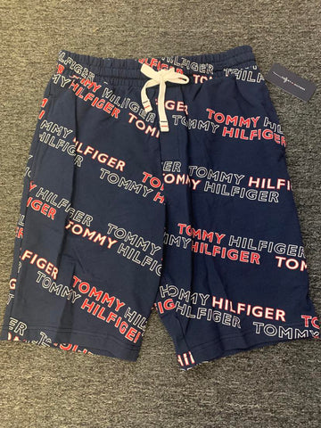 MEN NAVY BLUE TOMMY HILFIGER ALL OVER BIG PRINT SHORTS