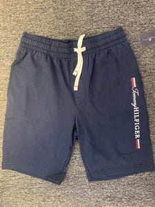 MEN NAVY BLUE TOMMY HILFIGER SIDE LOGO SHORTS