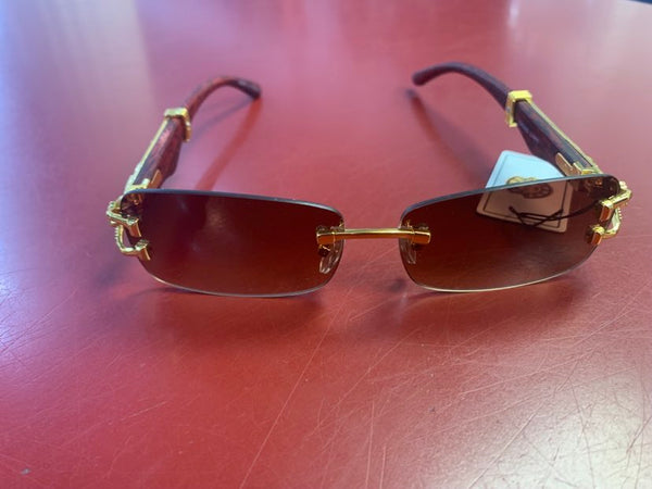 MEN/ WOMEN WOOD GRAIN JAGUAR SIDE SHADES