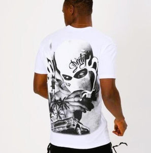 MEN WHITE DIRTY GAME TSHIRT