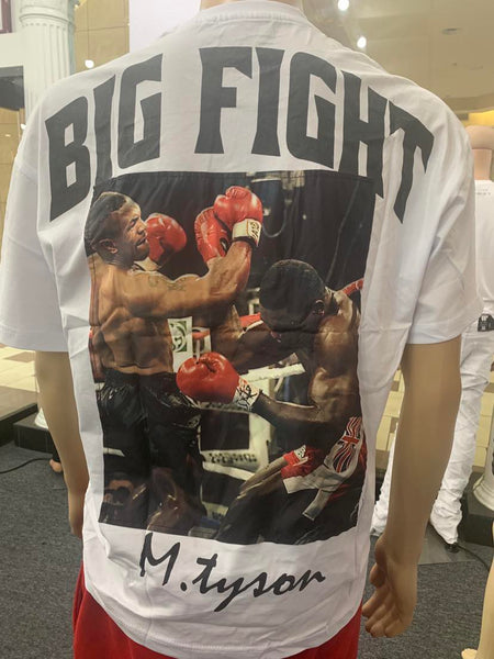 MEN WHITE BIG FIGHT M. TYSON TSHIRT