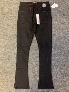 MEN ARKETYPE BLACK DIRTY STACK JEANS