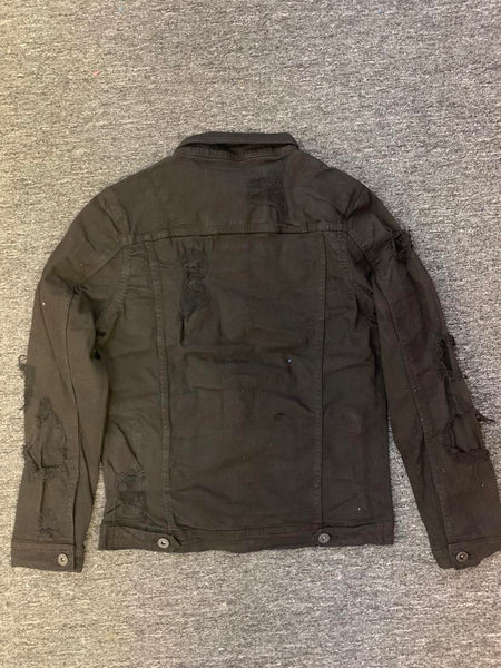 MEN Jet Black Side Grind Jacket