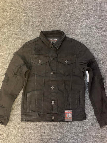 MEN Jet Black Side Grind Jacket