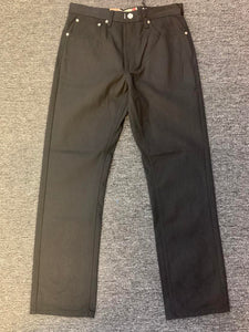 MEN PLAIN BLACK STRAIGHT FIT JEANS