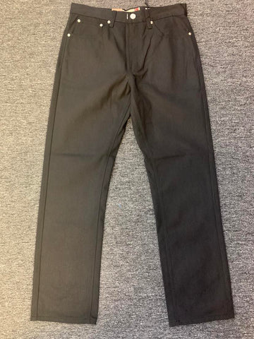 MEN PLAIN BLACK STRAIGHT FIT JEANS