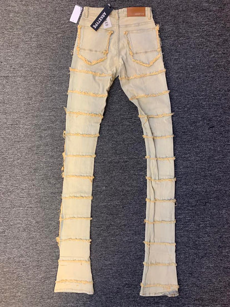 MEN VANILLA SUPER STACK JEANS