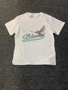 Kids White Blessed TEE