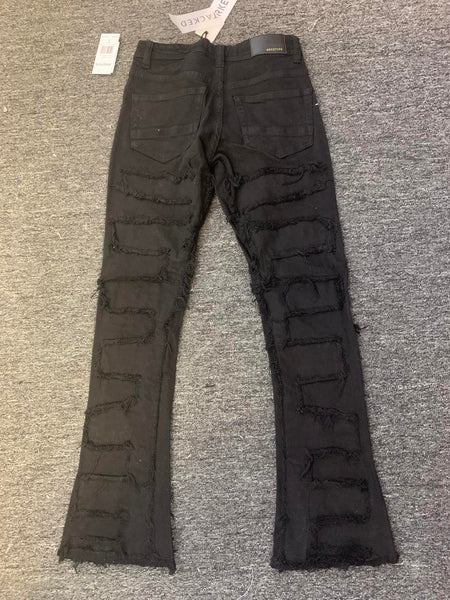 KIDS BLACK ARKETYPE STACK JEANS