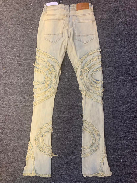 Men Vanilla Merry Go Stacked Jeans