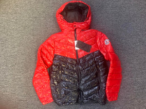 MEN RED/ BLACK PUFFER COATS