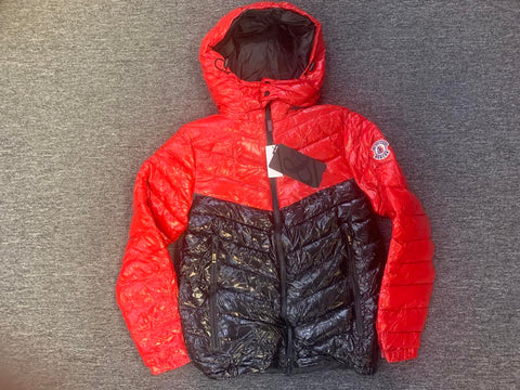 MEN RED/ BLACK PUFFER COATS