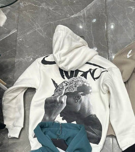 MEN OFF WHITE TUPAC F**K YOU HOODIE