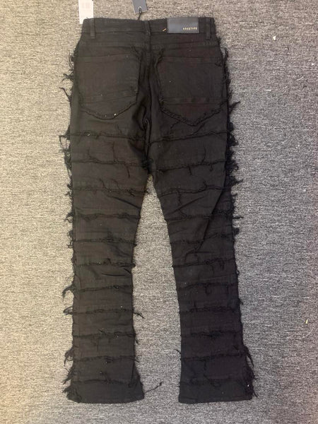 MEN Black Cactus V2 Stacked Jeans