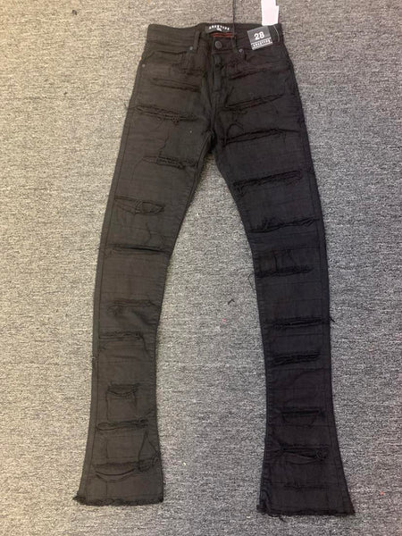 MEN Black Austin Stacked Jeans