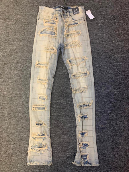 Men Vanilla Austin Stacked Jeans