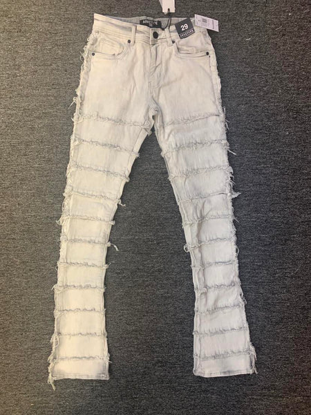 MEN Ice Gray Cactus V2 Stacked Jeans