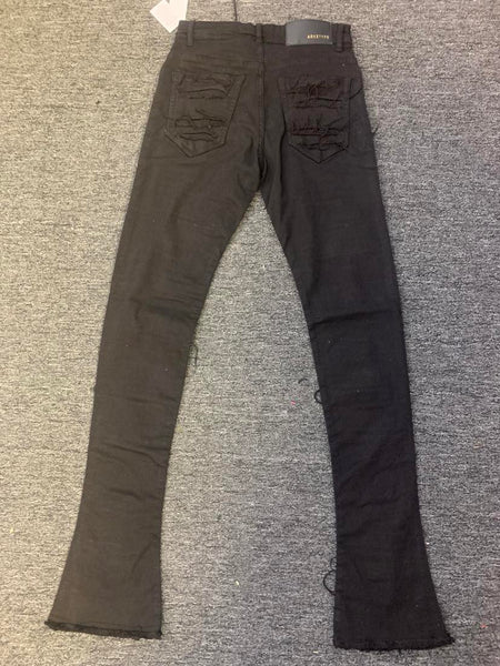 MEN Black Austin Stacked Jeans