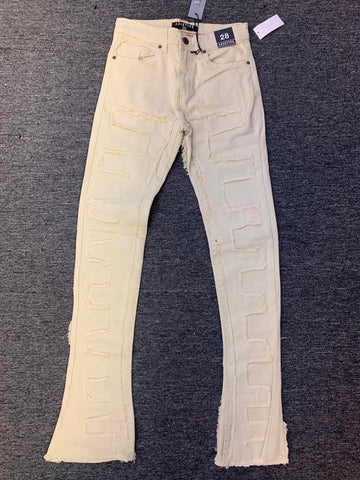 Men Bone Maze Stacked Pants (Pants Only)