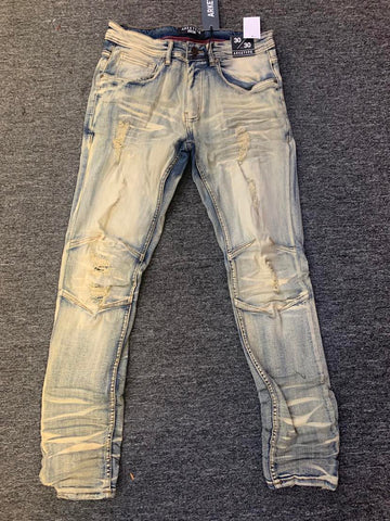 Men Vintage Double Whisker Jeans