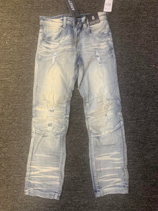 Kid's Ice Blue Double Whisker Jeans