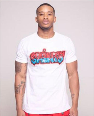 LITTLE KID'S RED/ BLUE GRAFFITI SAINTS S/SLV TEE