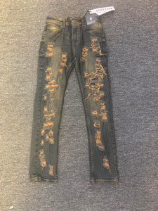 Kids Copper Brown Jack Ripped Jeans