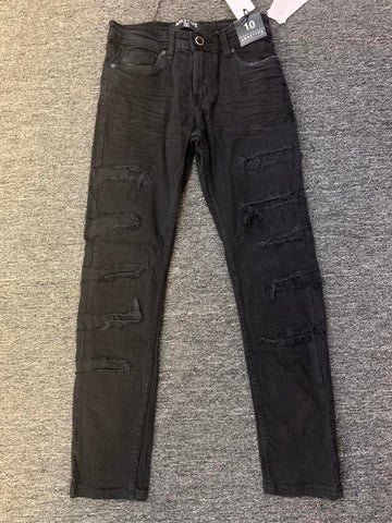 Kids Lt Black Broadway Slim Jeans