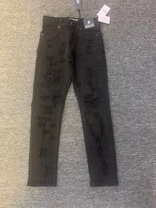 Kids Jet Black Jack Ripped Jeans