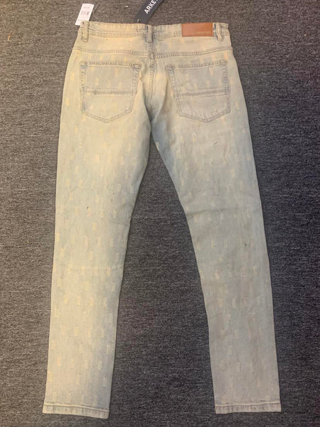 Men Vintage Broadway Slim Jeans