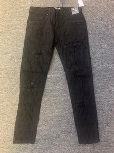 Men Jet Black Broadway Slim Jeans