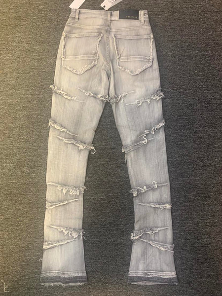 Men Grey Rockies Stacked Jeans