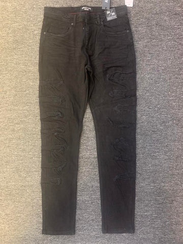 Men Jet Black Broadway Slim Jeans