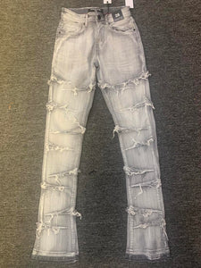 Men Grey Rockies Stacked Jeans