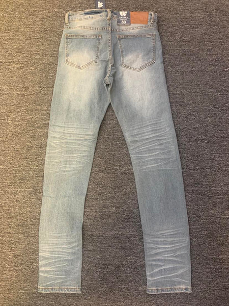 Men Antique Wash Skinny Fit damaged Denim Jeans