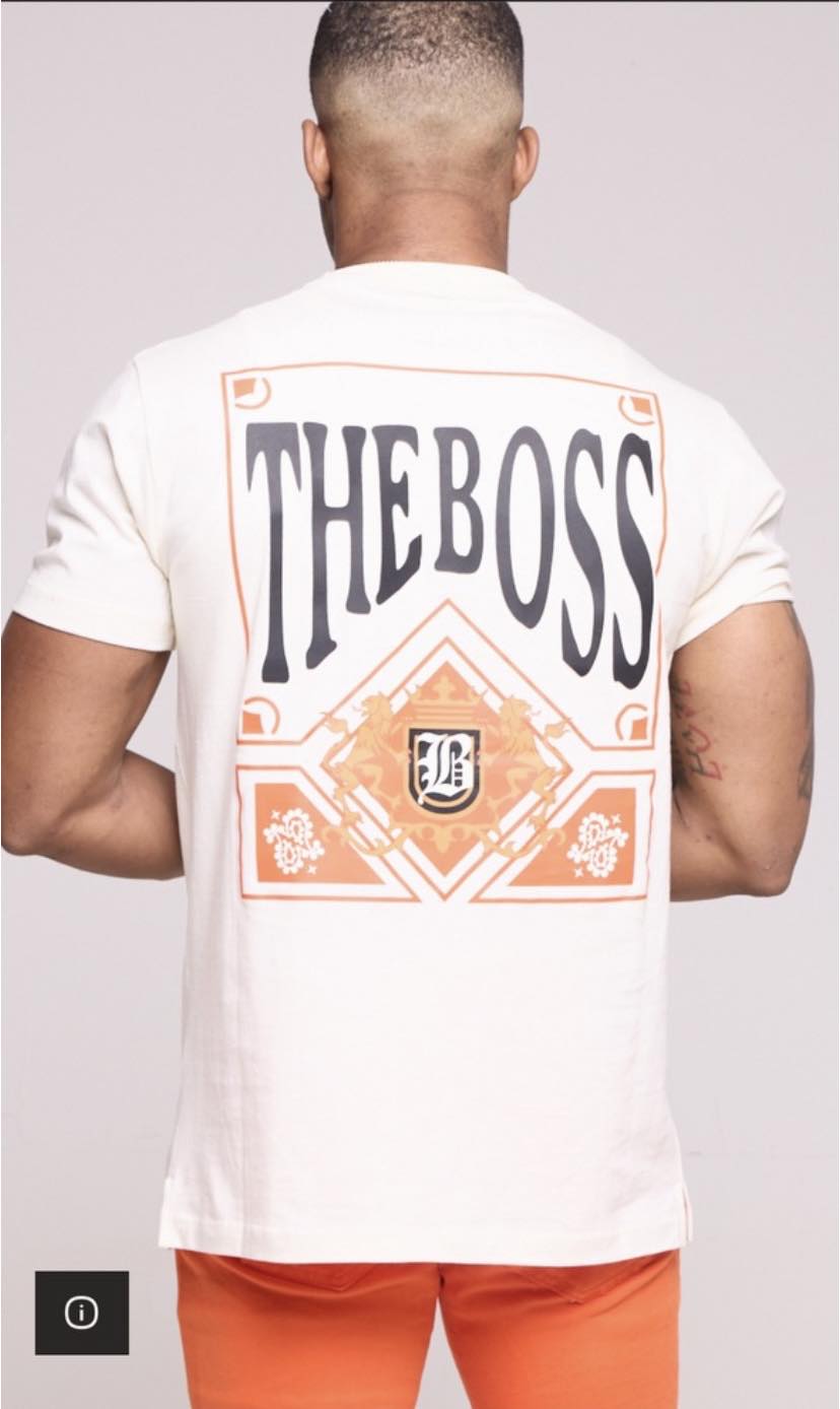 Kids Natural/ Orange The Boss T-shirt