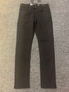 Men Solid Black Stretchy Pants