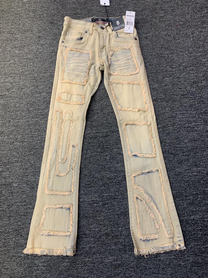 Men Vanilla Metro Stacked Jeans