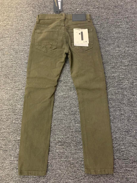 Kids Olive Motocross Twill Pants