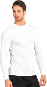 Men Plus Size White Heavy Weight Thermal 100% cotton