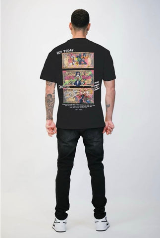 MEN BLACK BUY & HOLD SCRUGE DUCK RHINESTONE TEE