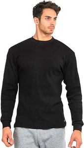 Men Black Heavy Weight Thermal 100% cotton